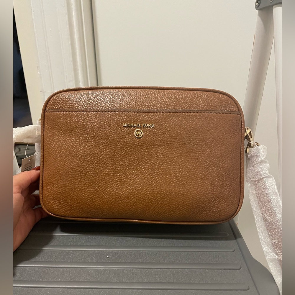 Michael Kors Brown Leather Women's Crossbody Bag